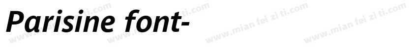 Parisine font字体转换